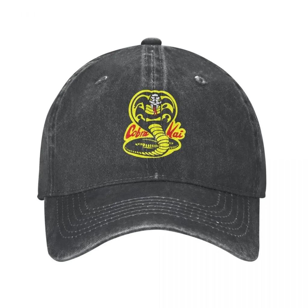 2026 Hip Hop Baseball Cap Adjustable Hat Cobra Kai The Karate Kid Spring Autumn Cap Hats Snake Karate Dojo Anime Denim Casquette