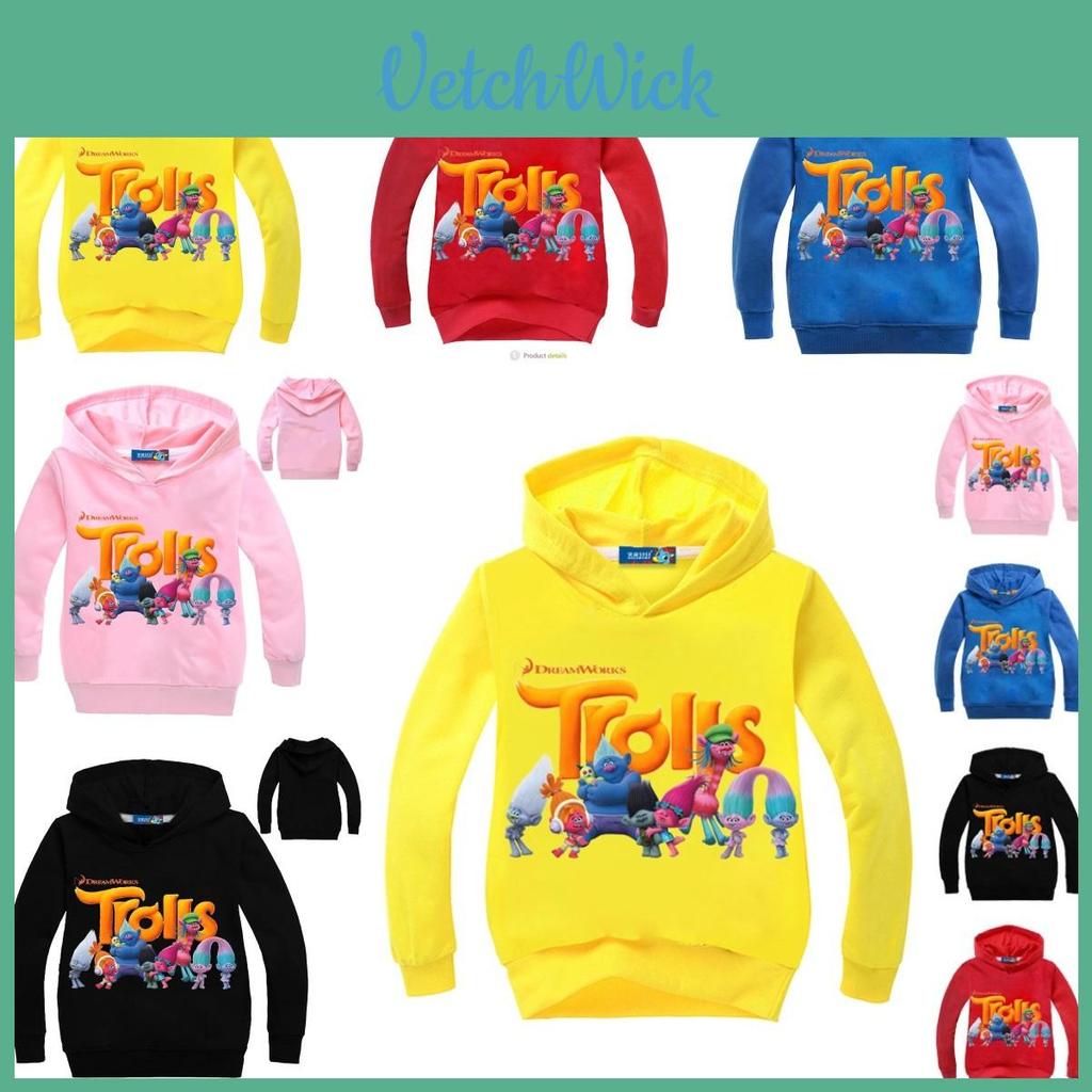 Dreamworks Trolls Movie Poppy Bobble Hoodie For Kids Soft And Stylish Cotton Clothes