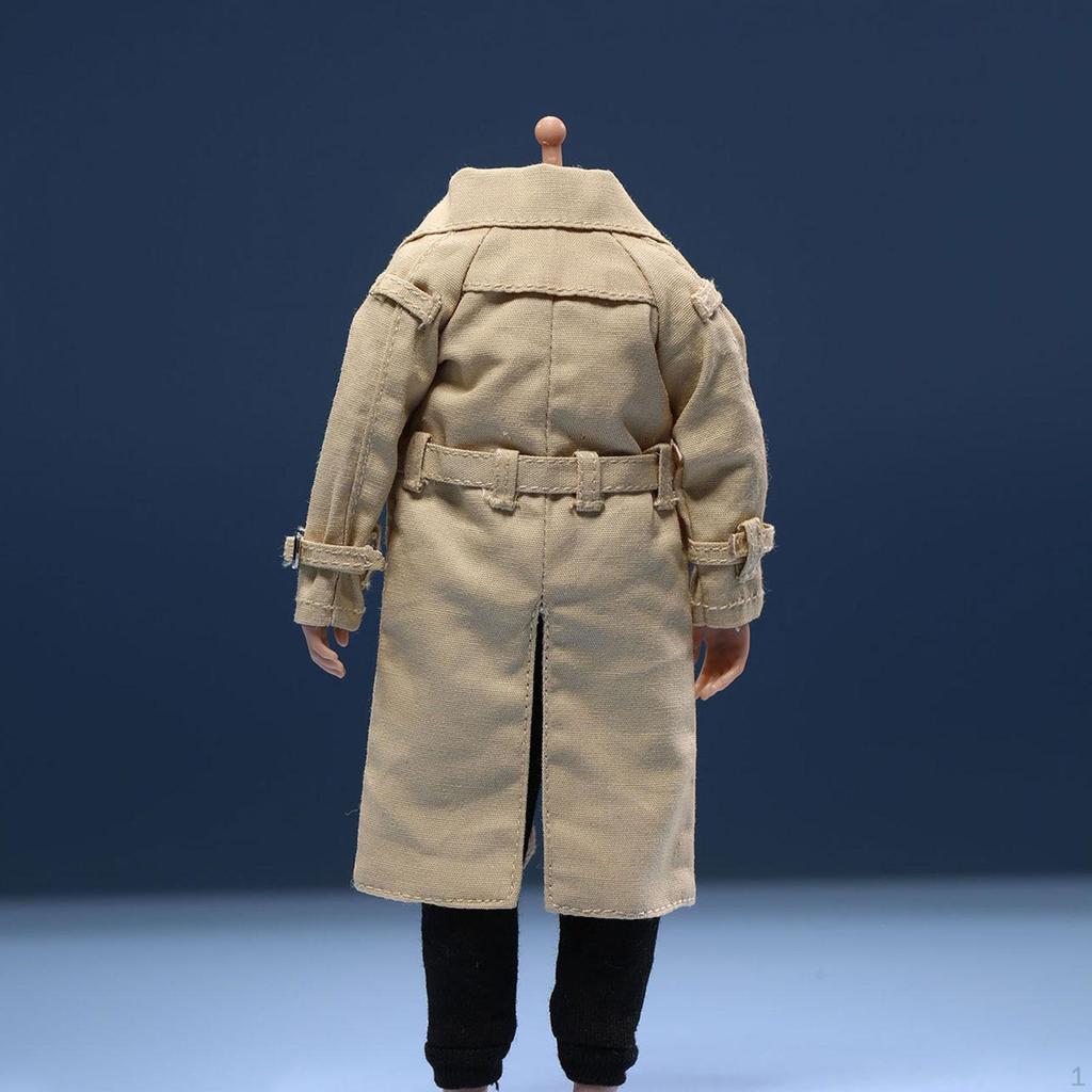 1/ Figure Trench Coat 15 Cm (6 Inches) Male/Female Clothing Miniature Clothes Doll