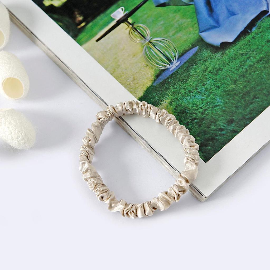 Gumičky do vlasů z čistého morušového hedvábí - Elegantní, jednoduché doplňky pro drdoly a účesy