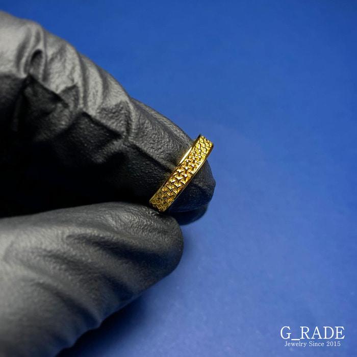 G_Rade Pattern Logo Layered Ring Plating Ver No.3 (D Type)