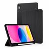 Tri-Fold Stand Soft Touch Smart Wake/Sleep Tablet Cover With Pencil Slot For iPad Mini 2024 / 2021, Anti-Drop PU Silicone Protective Case