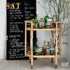 #d forVintage Antique Rattan Rolling Bar Cart on Wheel, Serving Cart Trolley Mobile snack cart for parties*