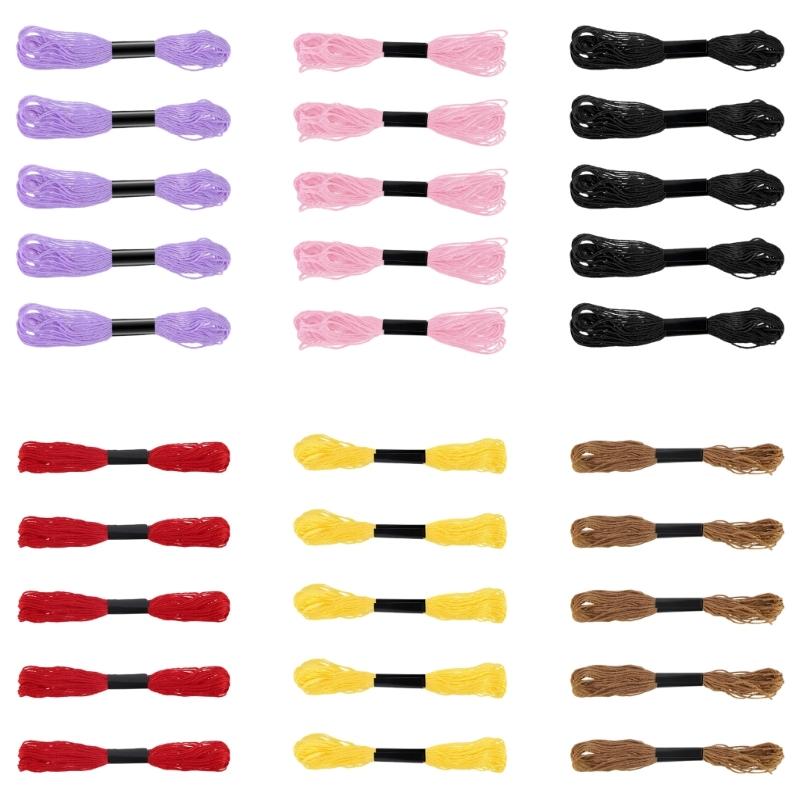 Complete Embroidery Starter Set Polyester Cotton Blend Fabric Includes Needle Thread Scissors for Beginner