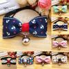 Bowknot Metal Bell Pendant Fashion Printed Pet Dog Cats Puppy Bow Tie Collar
