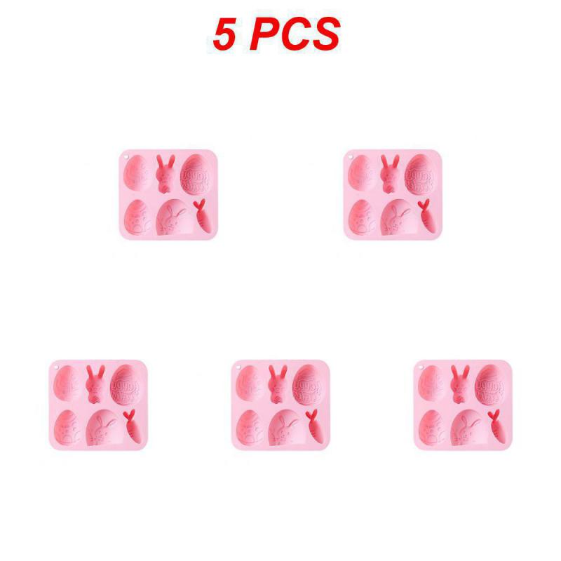 1~10PCS Cake Mold Cute Egg And Rabbit Style Gift Available For Easter Food Grade Silicone Kitchen Baking Accessories Tools