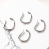 4PCS 14k Gold Plated Painless Ear Clip Ring Clip On Earrings Diy Making Supplies Jewelry Findings Components Accessories