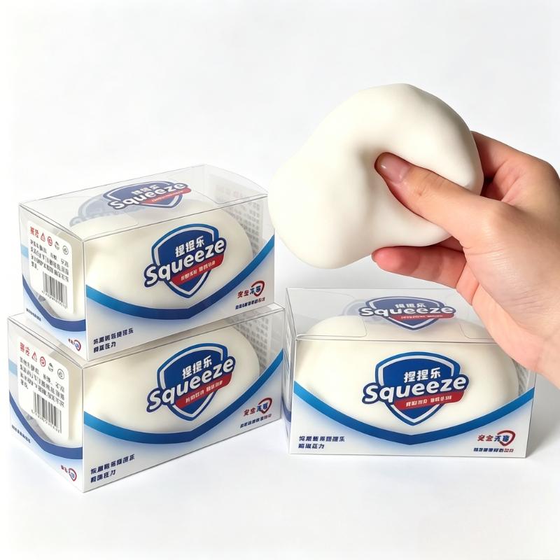 Squishy Soap Toy Slow Rebound Soft Squeeze Stress Relief Anti-Anxiety Fidget Toy for Relaxation Hand Play