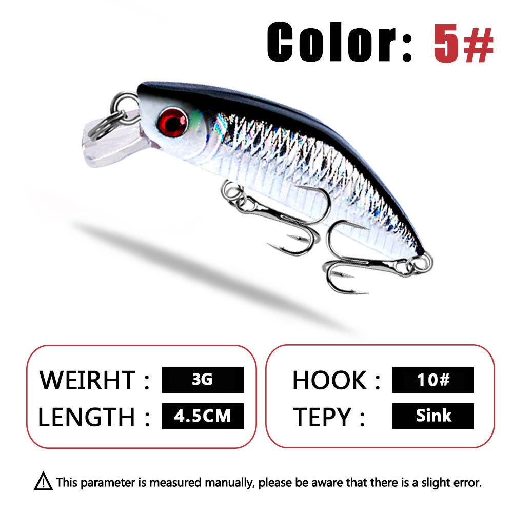 

Рыболовные приманки Mino Hard Bait 4,5 см, 3 г 4.5cm/3g