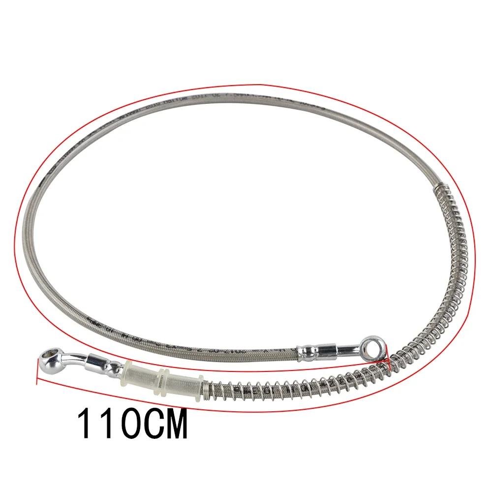 39-140cm Universal Motorcycle Stainless Steel Braided Brake Hose Line Aperture 10mm (M10) Latiguillo Freno Moto