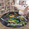 Customizable T-TMNT Round Non-Slip Carpet - Ideal for Garden, Picnic, Office, Perfect for Decoration, Suitable For All Seasons