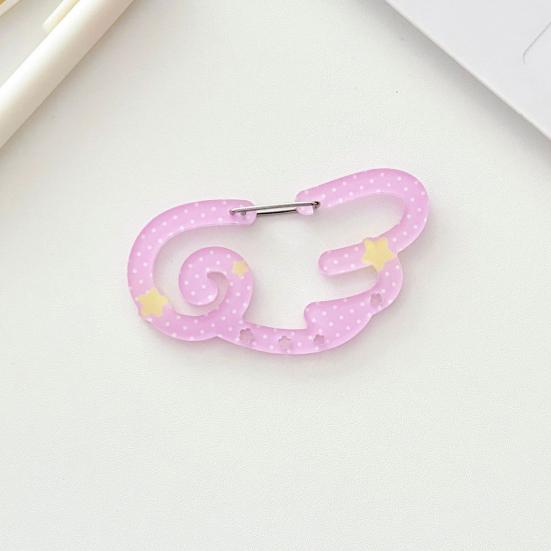 Acrylic Keychain Hook Clip Lightweight Pendant Decoration Key Bag Car Charm Key Chain Backpack Accessory