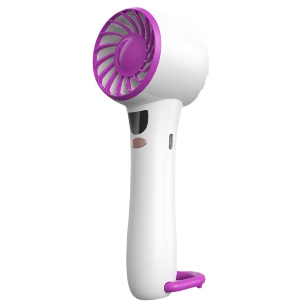 5 Speeds USB Rechargeable Fan Digital Display Cooling Fan Compact Mini Handheld Fan  Camping