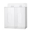 Punch-Free Acrylic Wall-Mounted Organizer Box for Gloves, Shoe Covers, Masks, and Hats.