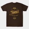 Men Black Print T-shirt Jones' Rare Antiquities - Gold No-Cut Transfer Paper Print Cotton Tshirt