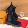 Fashionable Men Ankle Boots Black-brown One-foot Thick-soled Anti-slip Training Business Chelsea Boots Social Boots Size 38-46