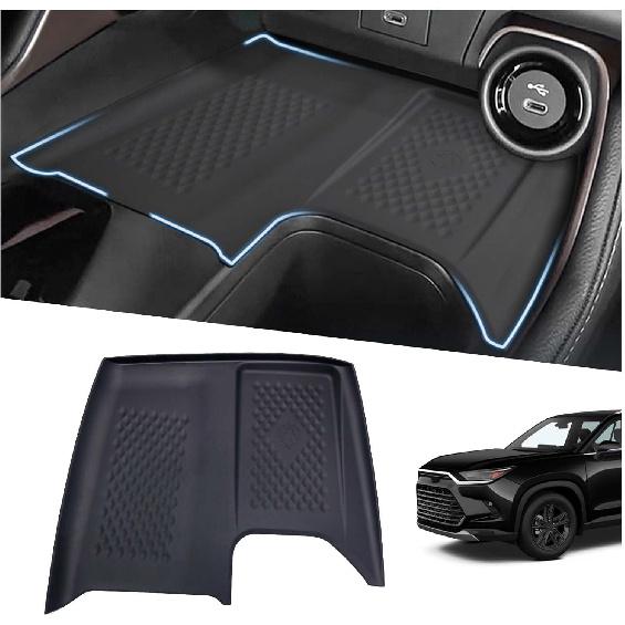 Wireless Charging Anti-Slip Mat Fit For 2024 2025 2026 Toyota Grand Highlander, Silicone Waterproof & Stain-Resistant Car Center Console Phone