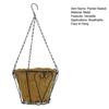 Metal Hanging Planter Basket Hanging Basket with Coconut Fiber Liner Wire Frame Flower Pot for Indoor Outdoor Plants Flowers