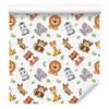Animals Wallpaper White, Light Gray, Gold and Cream 50x1000