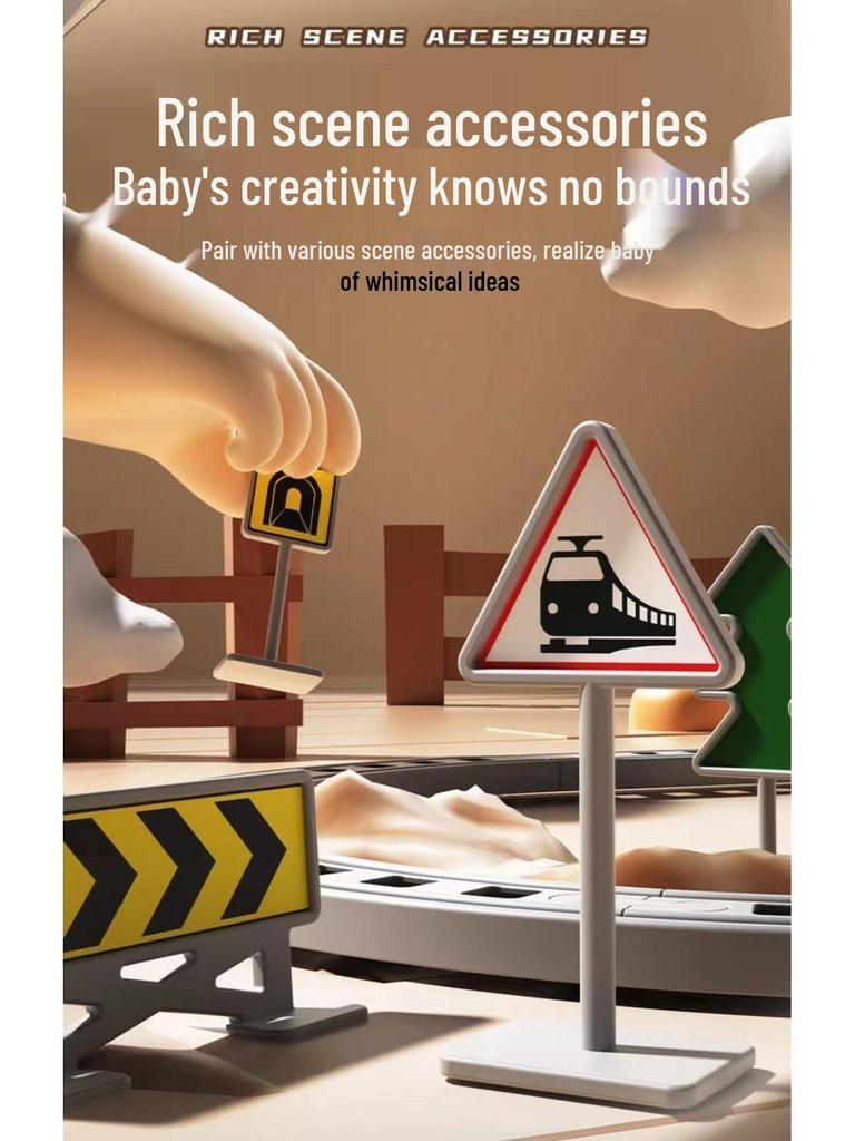 Free Shipping Assembled Fuxing Hao High-Speed Electric Train Set for Toddlers