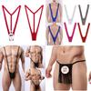 Men's Erotic V-Shape Thong Bodysuit: Multiple Styles & Colors, See-Through Lingerie