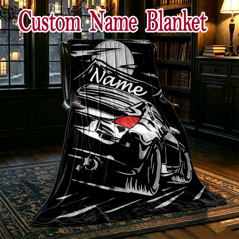 [Racing Car Enthusiast Gift Blanket] Soft Throw Blanket for Bed Sofa, Holiday Gift Blanket for Women Men Family Friend