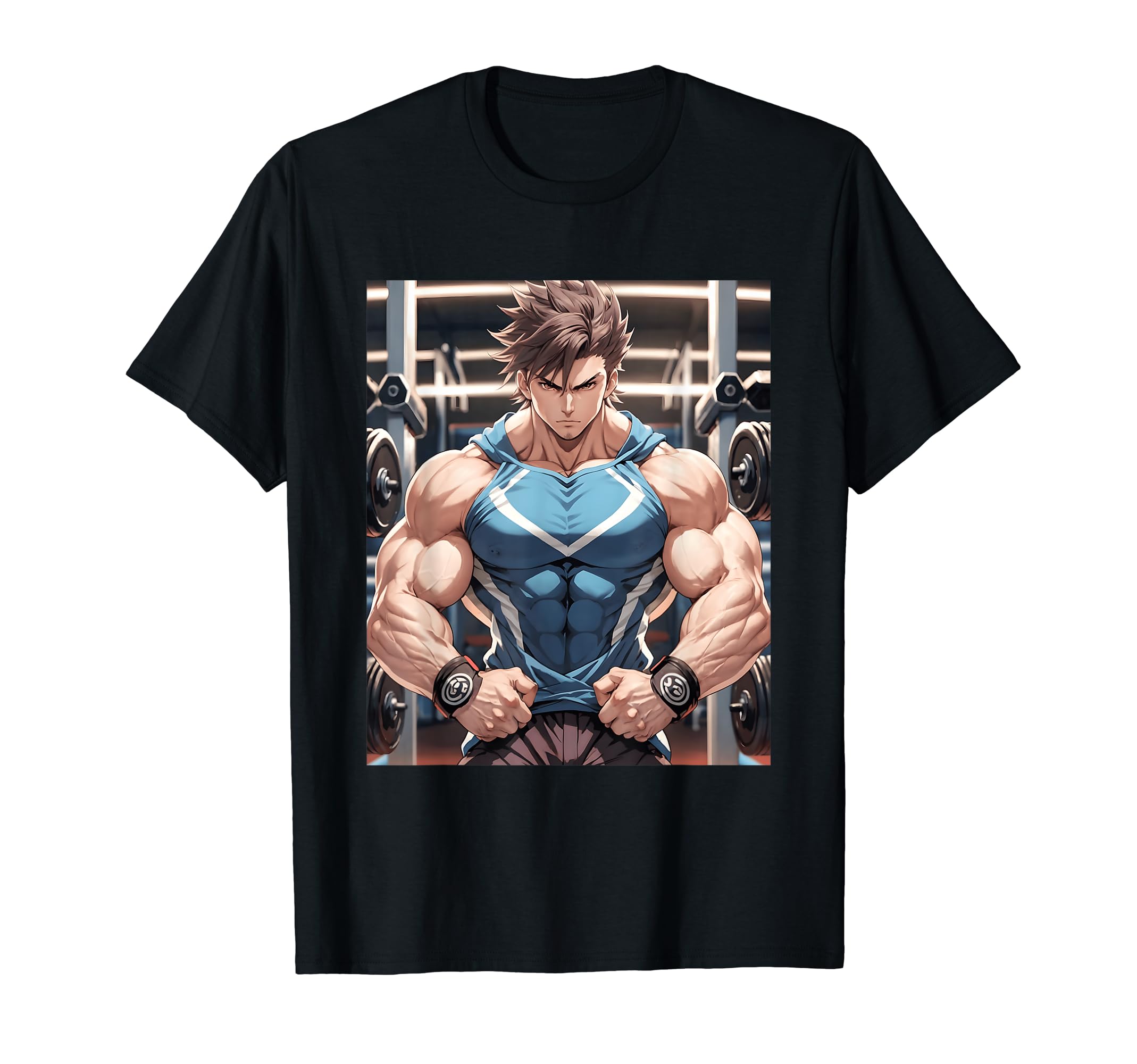 

Motivation Print Anime, Gym, Workout, Manga, Japanese, T-Shirt чорний