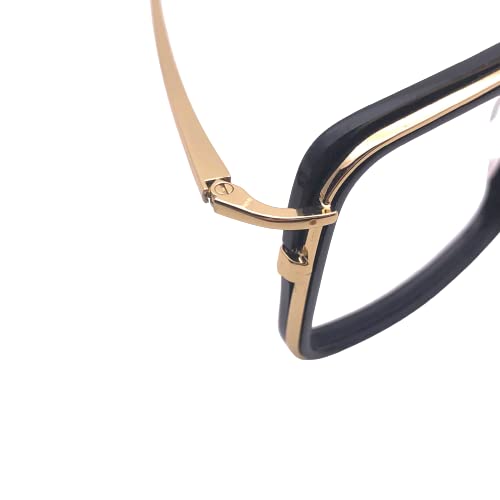 RSINC Vollrandrahmen/Brille/Spektakel, Optisch, Für Männer und Frauen, Goldfarben Schwarz 10738J COL 01 53-18-140 BR - 1 N1 F5-R2MM-67HH