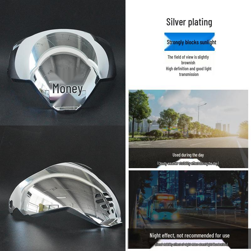 Universal Electroplated High-Definition Lens for Oni Mask Airflite Helmet - Tea Color, Day and Night Compatible