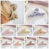 Korean Style Straight Line Shaped Shark Clip Elegant Acetic Acid Hair Claw Flower Hair Claw  Party