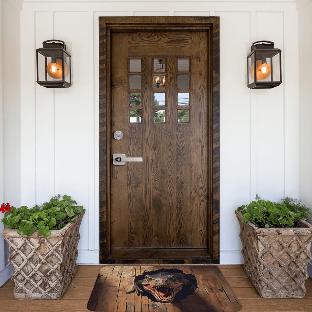 3D Design Of Dinosaurs In Caves Front Door Floor Entrance Mat Indoor  Kitchen Bath Doormat Garden Carpet Rug