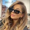 Women's Classic Cat Eye Sunglasses with Metal Triangle Logo