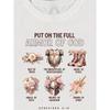 Taglie Europee T-shirt a Maniche Corte Girocollo Stampata Cross Armor Efesini per Donna - Stile Direzionale