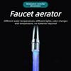 3 Color Light Change LED Faucet Aerator Water Saving Tap Nozzle for Kitchen Bathroom Sink Stream Glow Spray Head Attachment