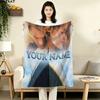 1PC Love Titanic Custom Name Patterned Flannel Blanket Suitable For All Seasons for Home Decor Warmth and Comfort Gifts Holiday Gift