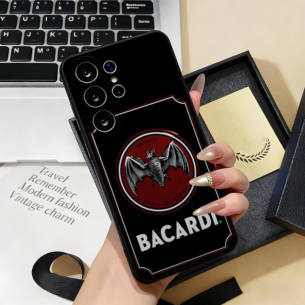 

B-Bacardi Phone Case For Samsung S26 S25 S24 FE S23 S22 S21 Plus S20 Ultra Note20Ultra Black Soft Shell Galaxy S25 Plus