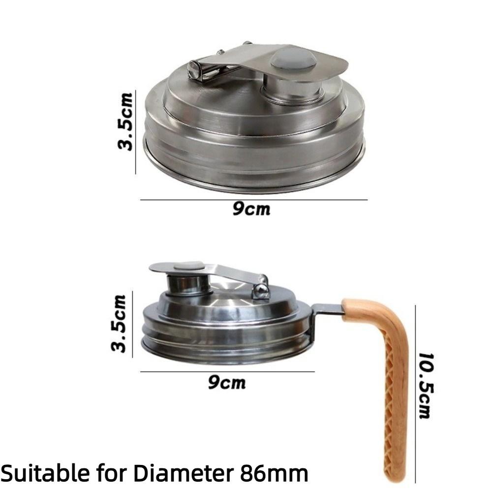 Capace Borcan Mason din Oțel Inoxidabil Etanșe Calitate Alimentară Capace Etanșe Preparare Fructe