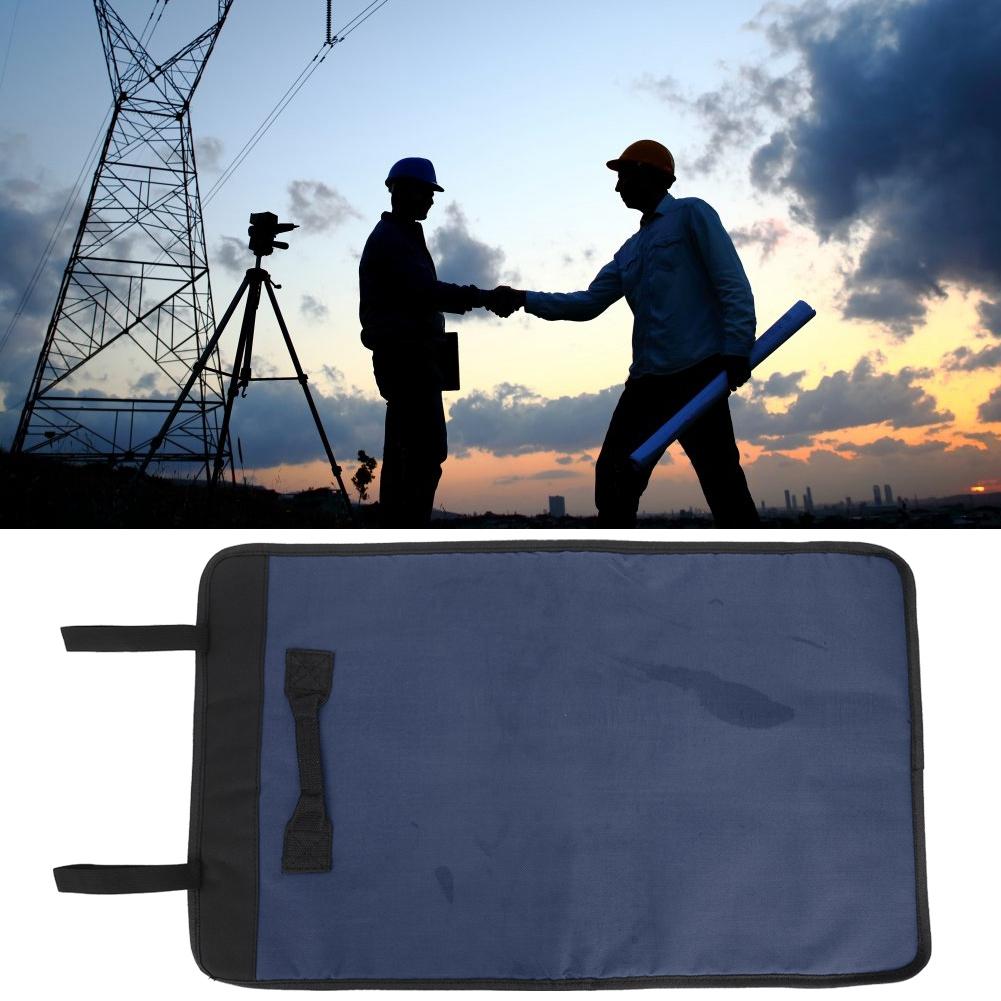 Multifunction Outdoor Coiling Block Tool Bag with Handle for Camping Repairing blue