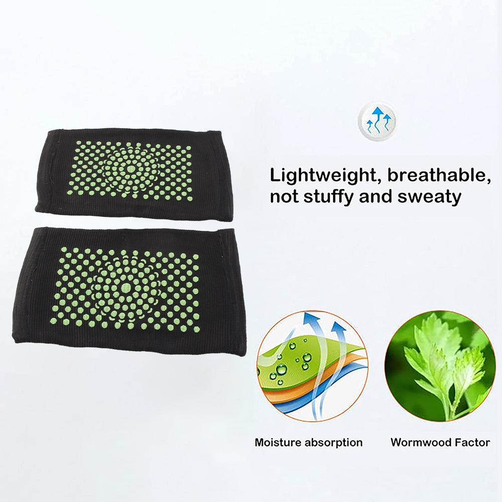 1 Pereche Genunchiere Autoîncălzitoare Pelin Rezistente la Frig Calde Centuri de Susținere pentru Genunchi Genunchiere pentru