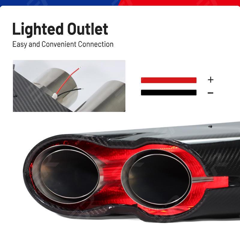 Mercedes G-Class (G63/G350/G400/G500) Carbon Fiber Exhaust Tailpipe