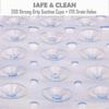 Extra Long Non-Slip Bath Mat with 200 Suction Cups, 40.5 X 101cm, Transparent Clear Shower Mat for Bathtub Safety