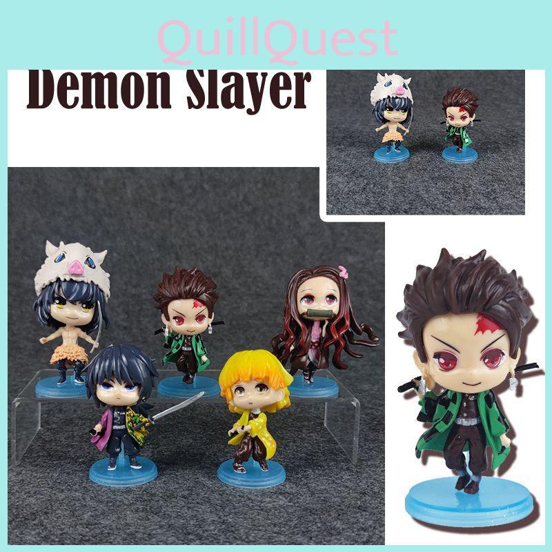 Cute Handcrafted Demon Slayer Q Dolls Featuring Kamado Tanjirou And Nezuko Characters