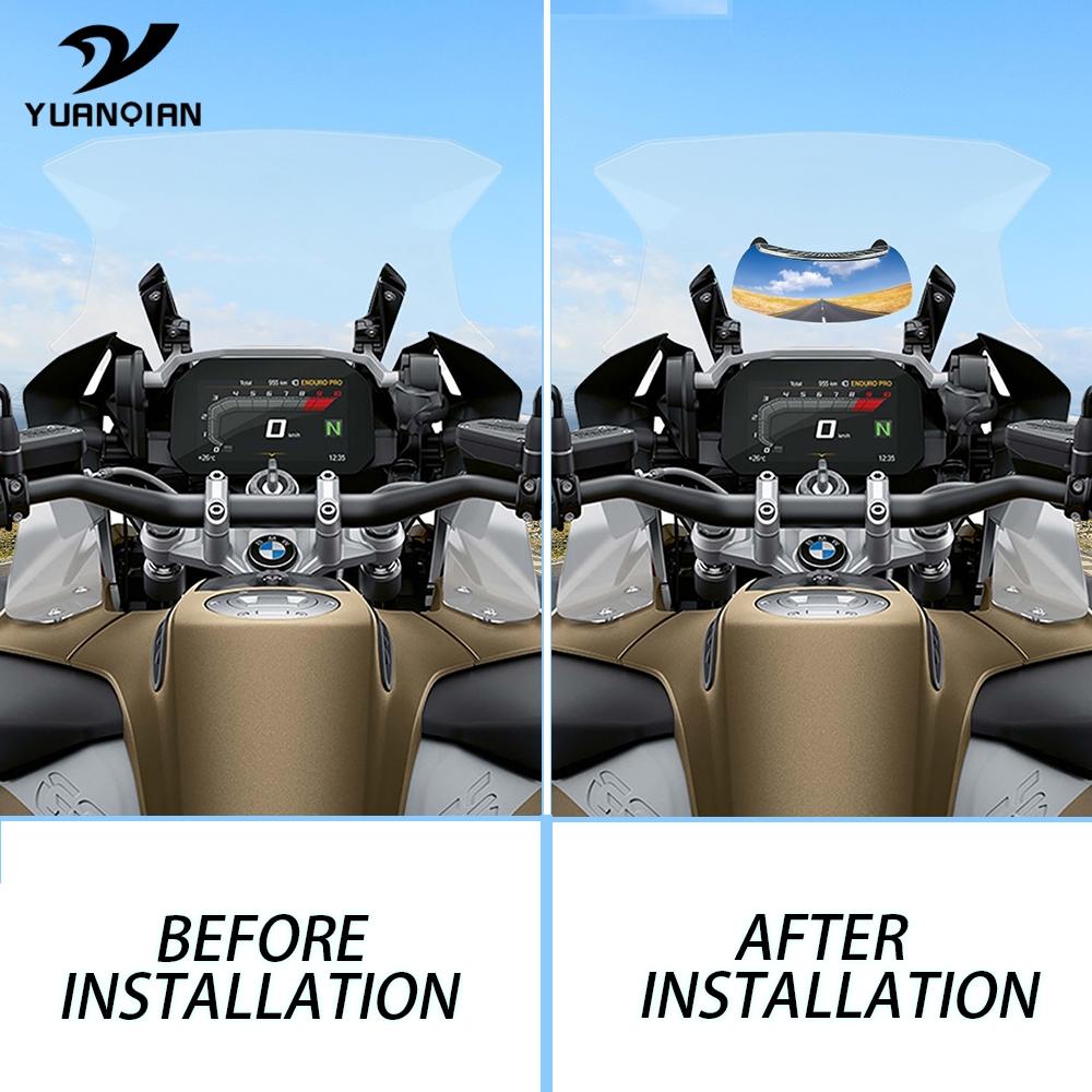 Motorcycle Holographic Wide-angle Rear Mirror Wide Mirror View On Windscreen For Honda XL 650 600 1000 Transalp Varadero