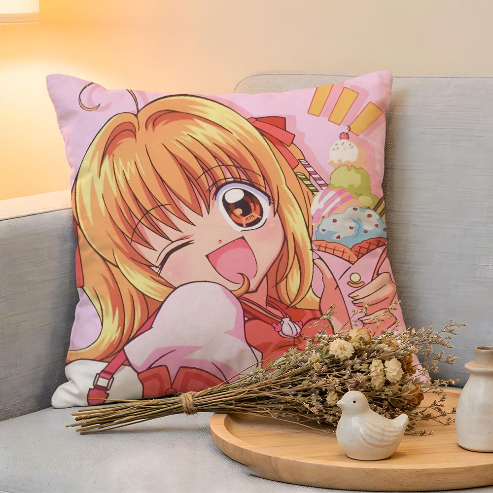 Cushion Cover  Linen  SkinFriendly Soft Decorative Case For Sofa Home Decor Mermaid Melody Pichi Pichi Pitch Pillow cover