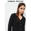 UR Women's Retro Hooded Ribbed Knit Cardigan