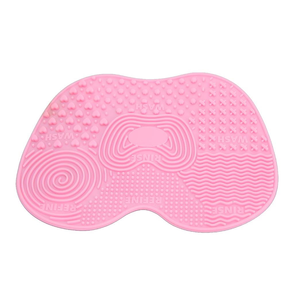 3pcs Makeup Brush Cleaning Mat Silicone Foldable Cosmetic Clean Brush Scrubber Pad with 5 Suction Cups
