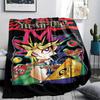 Yu Gi Ou Print Flannel Blanket,High quality Comfortable for All Seasons,Home Decor,Warmth and Comfort,Perfect for Christmas Gifts