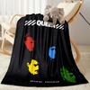 Rock Band Black Leather Blanket Durable Comfort Suitable for Couch Sofa Office for All Occasions Playful Design Best Holiday Gift for Friends Family
