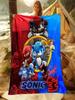 Speedy Hedgehog Print Throw Blanket for Home  Travel Soft Comfortable Cartoon Blanket for Adults Kids Great Gift Idea