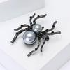 Exquisite Animal Brooch Including Rhinestones and Pearls Accent Lapel Pin for Unisex Wear Halloween Party Decoration